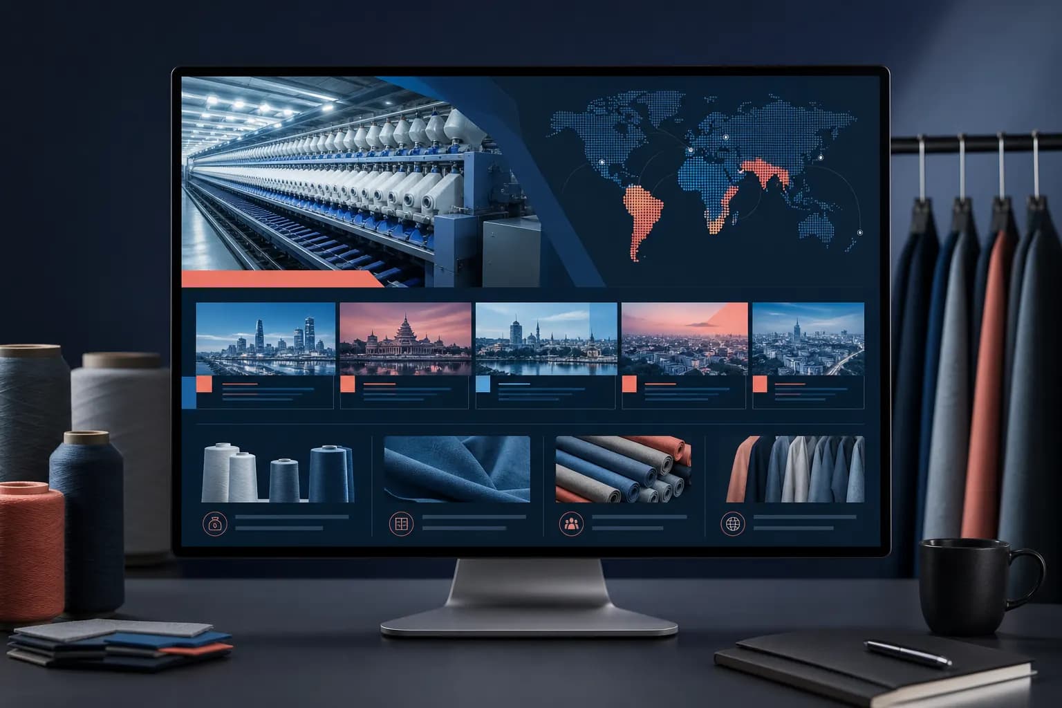 Textile machinery maker reorganizes content by regional buyer habits